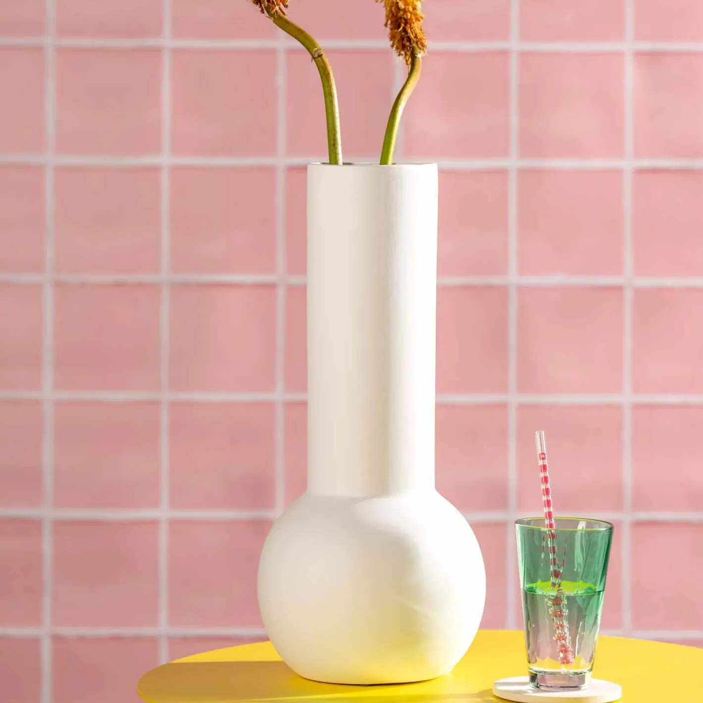 Keramikvase BRERA 42 cm weiß*LEONARDO