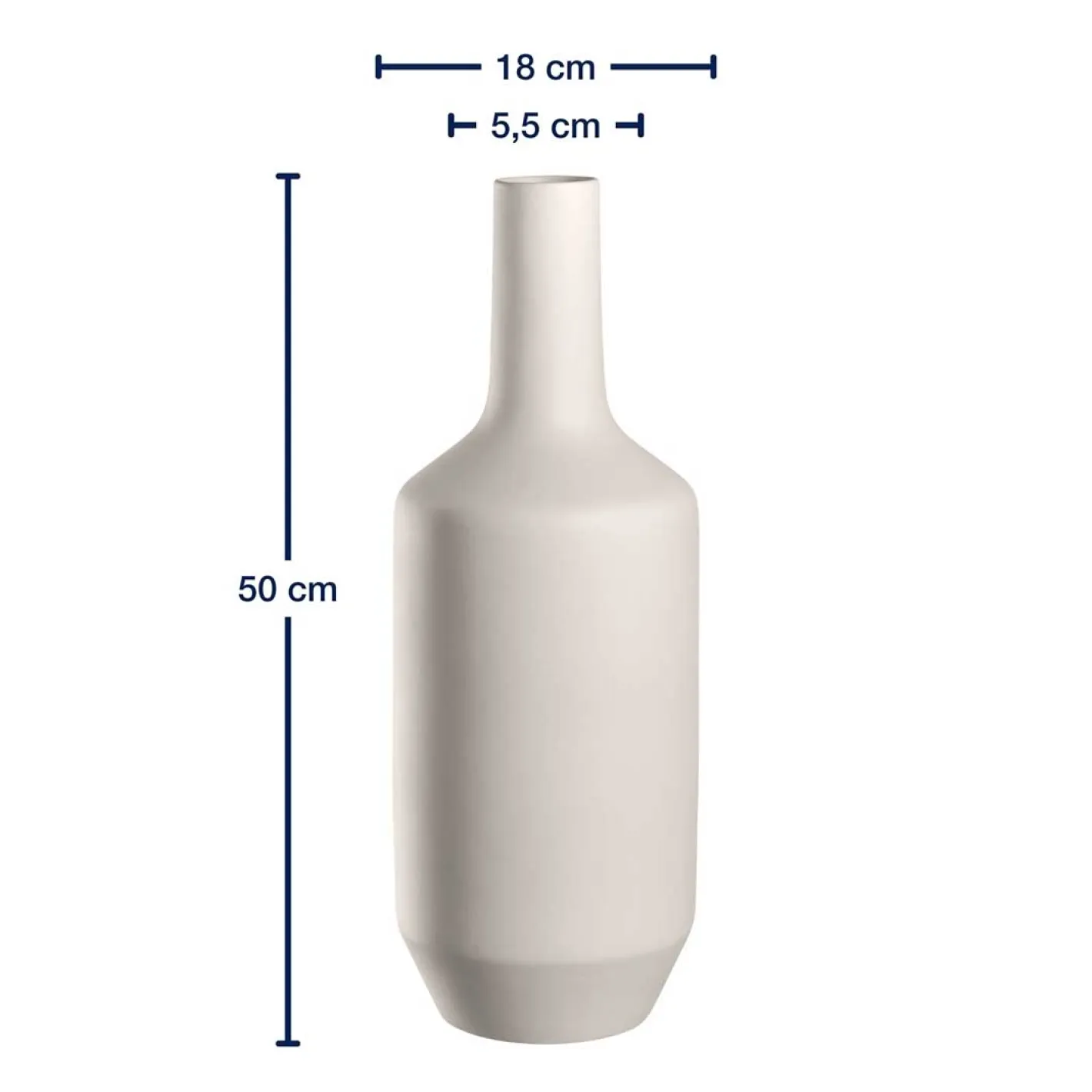 Keramikvase MILANO 50 cm creme*LEONARDO Clearance