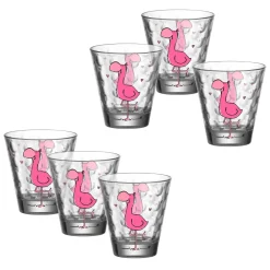 Kinderbecher BAMBINI OPTIC 215 ml Flamingo 6er-Set*LEONARDO Online