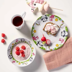 Kindergeschirr BAMBINI Einhorn/Panda/Flamingo 3-teilig*LEONARDO Discount