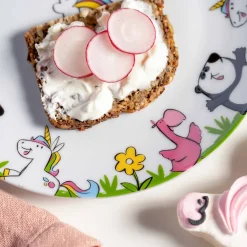 Kindergeschirr BAMBINI Einhorn/Panda/Flamingo 3-teilig*LEONARDO Discount