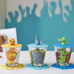 Kindertrinkset BAMBINI 9-teilig Löwe/Krokodil/Elefant*LEONARDO Discount