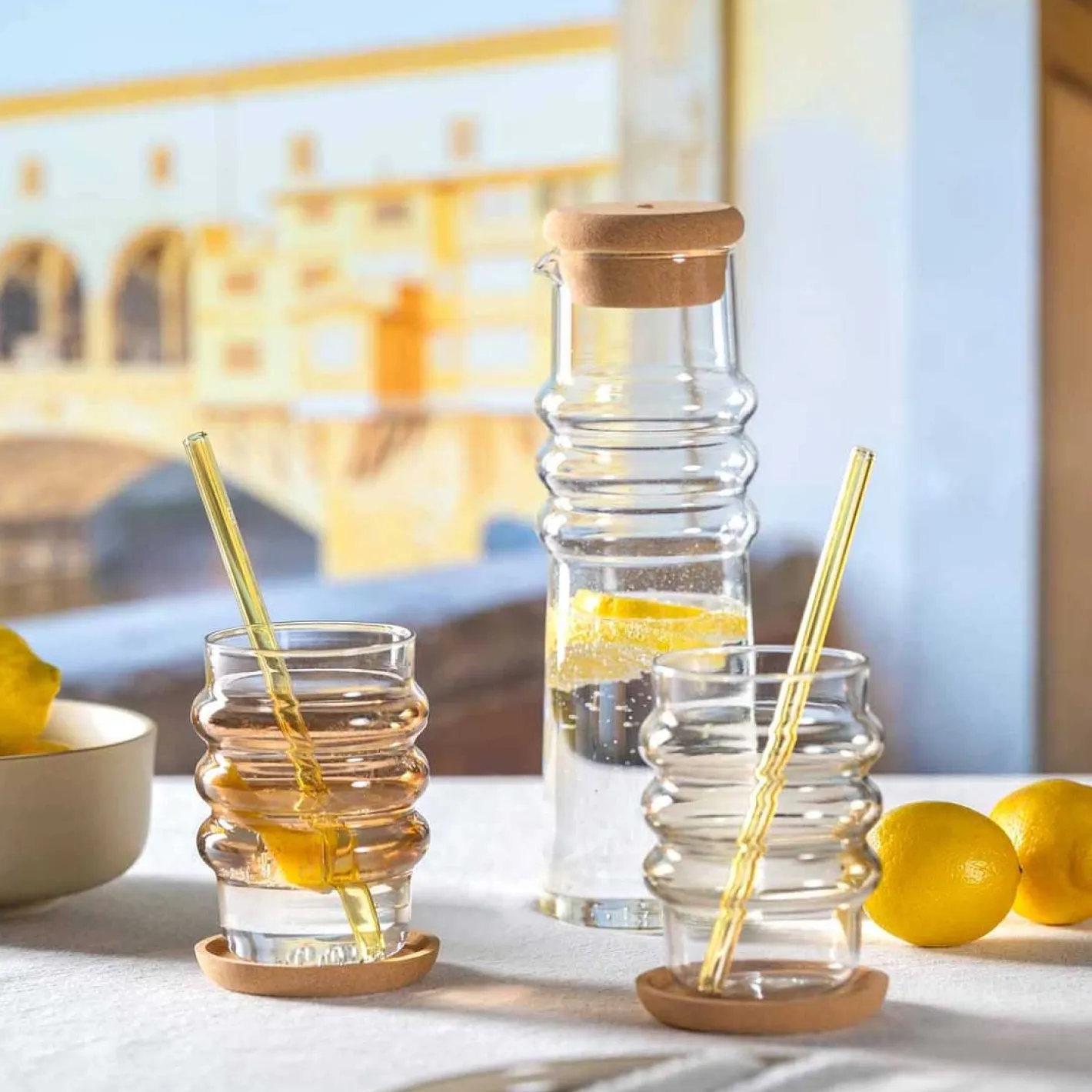 Korkuntersetzer GOCCE 9 cm 4er-Set*LEONARDO Sale