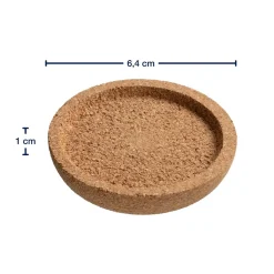 Korkuntersetzer GOCCE 6 cm 4er-Set*LEONARDO Hot