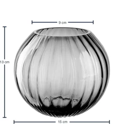 Kugelvase POESIA 13 cm grau*LEONARDO Clearance