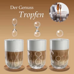 Latte Macchiato Glas GOCCE 380ml 1. Variante 2er-Set*LEONARDO Discount