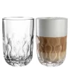 Latte Macchiato Glas GOCCE 380ml 2. Variante 2er-Set*LEONARDO Discount