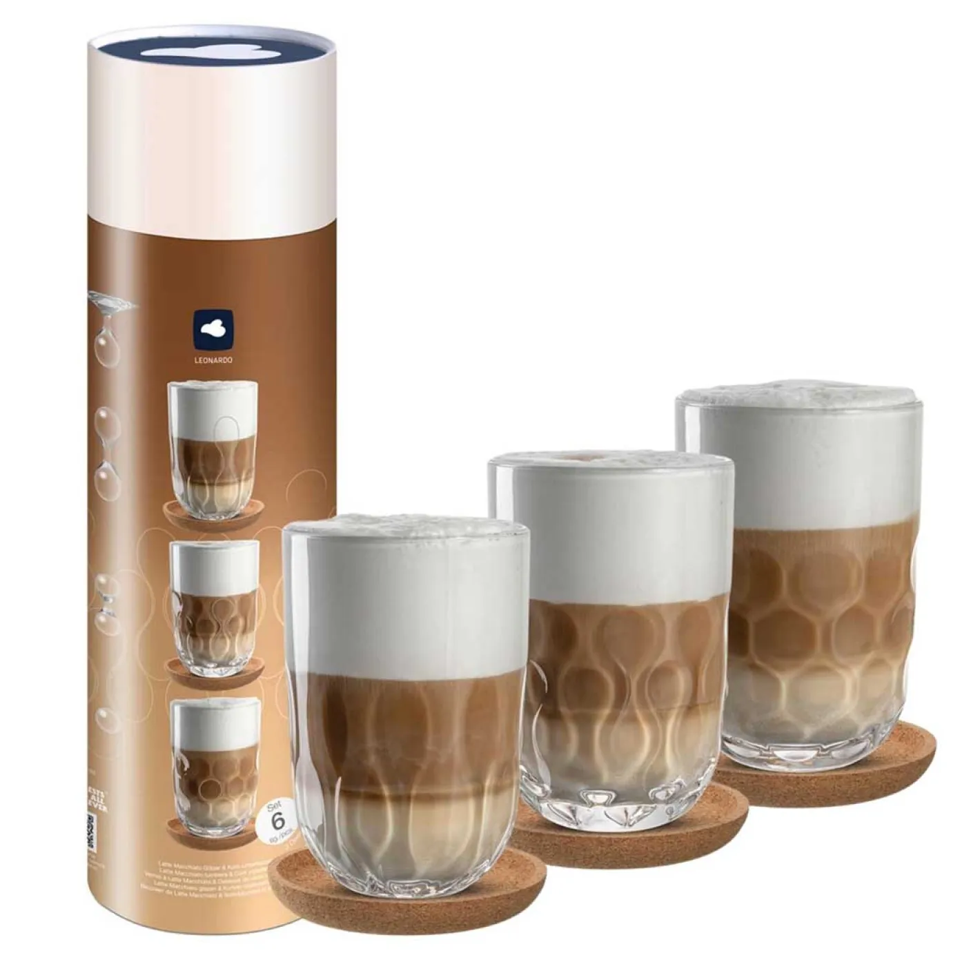 Latte Macchiato Set GOCCE 6-teilig*LEONARDO Outlet