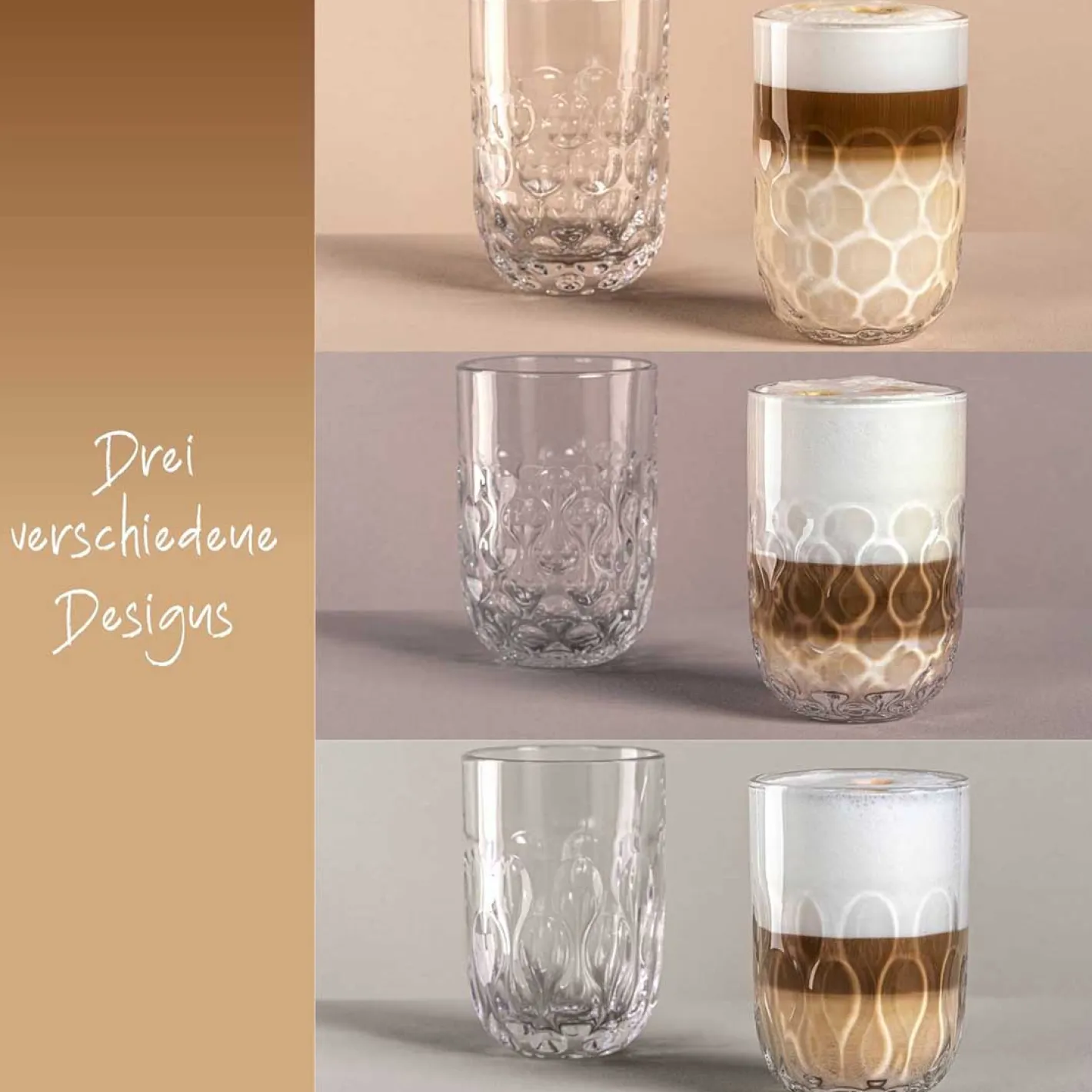Latte Macchiato Set GOCCE 6-teilig*LEONARDO Outlet