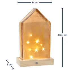LED Haus 22 cm amber MAGICO*LEONARDO Best