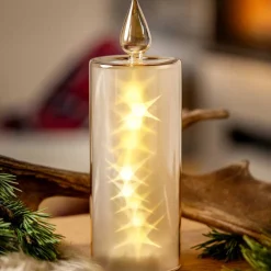 LED Kerze CAPANNA 27 cm gold*LEONARDO Hot