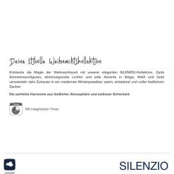 LED Laterne SILENZIO 18 cm schwarz*LEONARDO Discount