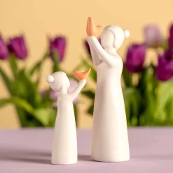 Mädchen mit Vogel LUMINOSA 13 cm*LEONARDO