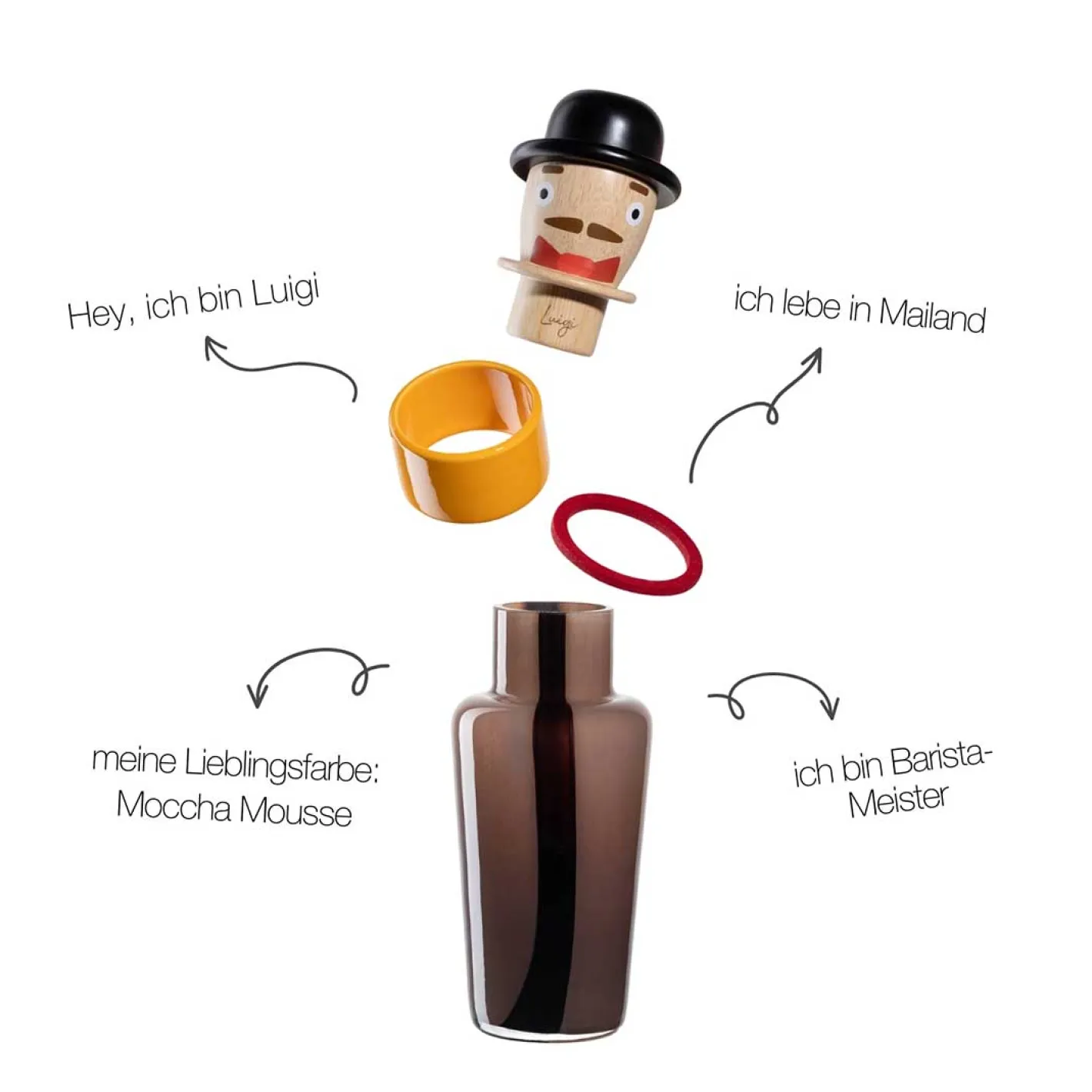 Objektvase BUONI AMICI Luigi 31 cm*LEONARDO Hot