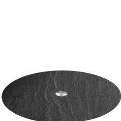 Platte TURN 33 cm schwarz Schieferoptic*LEONARDO Hot