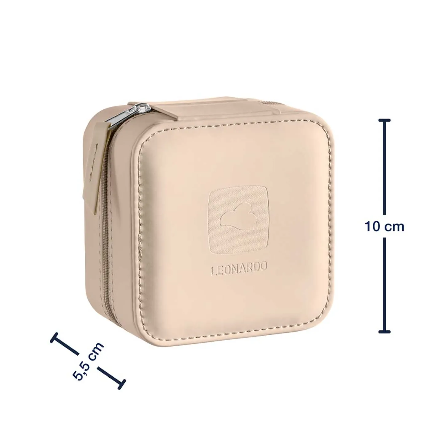 Reiseetui JEWELS taupe 10x10 cm*LEONARDO Hot
