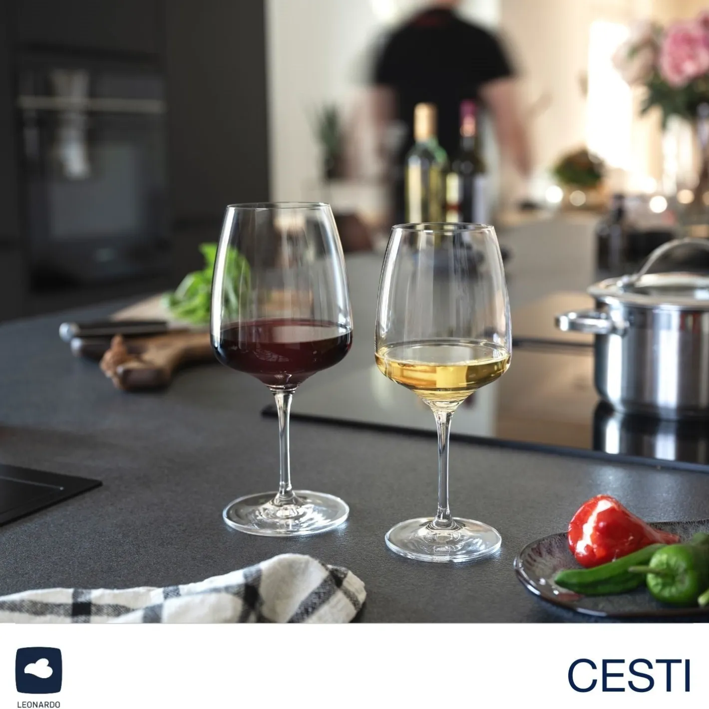 Rieslingglas CESTI 280 ml 6er-Set + Poliertuch*LEONARDO Best