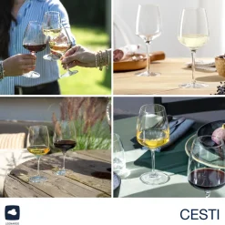 Rieslingglas CESTI 280 ml 6er-Set + Poliertuch*LEONARDO Best