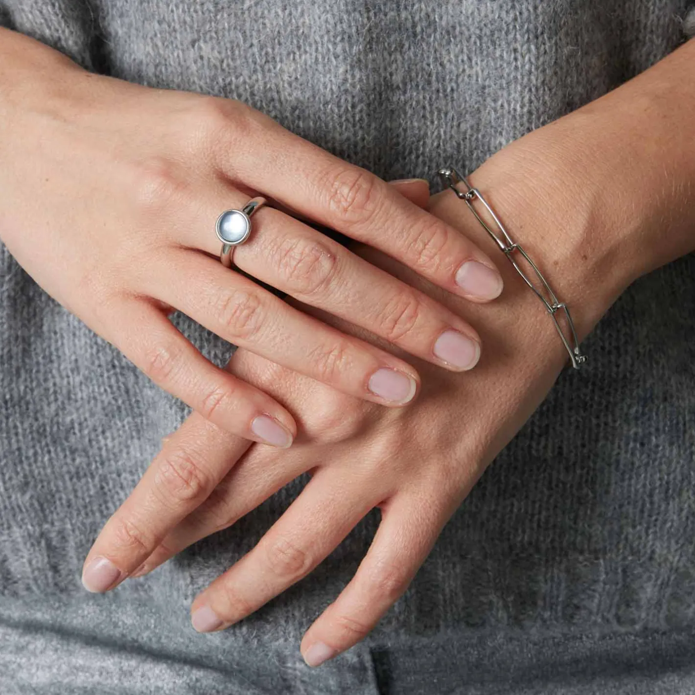 Ring BEA 18 grau blau*LEONARDO Outlet