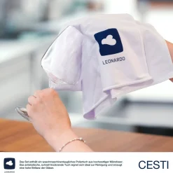 Rotweinglas CESTI 500 ml 6er-Set + Poliertuch*LEONARDO New