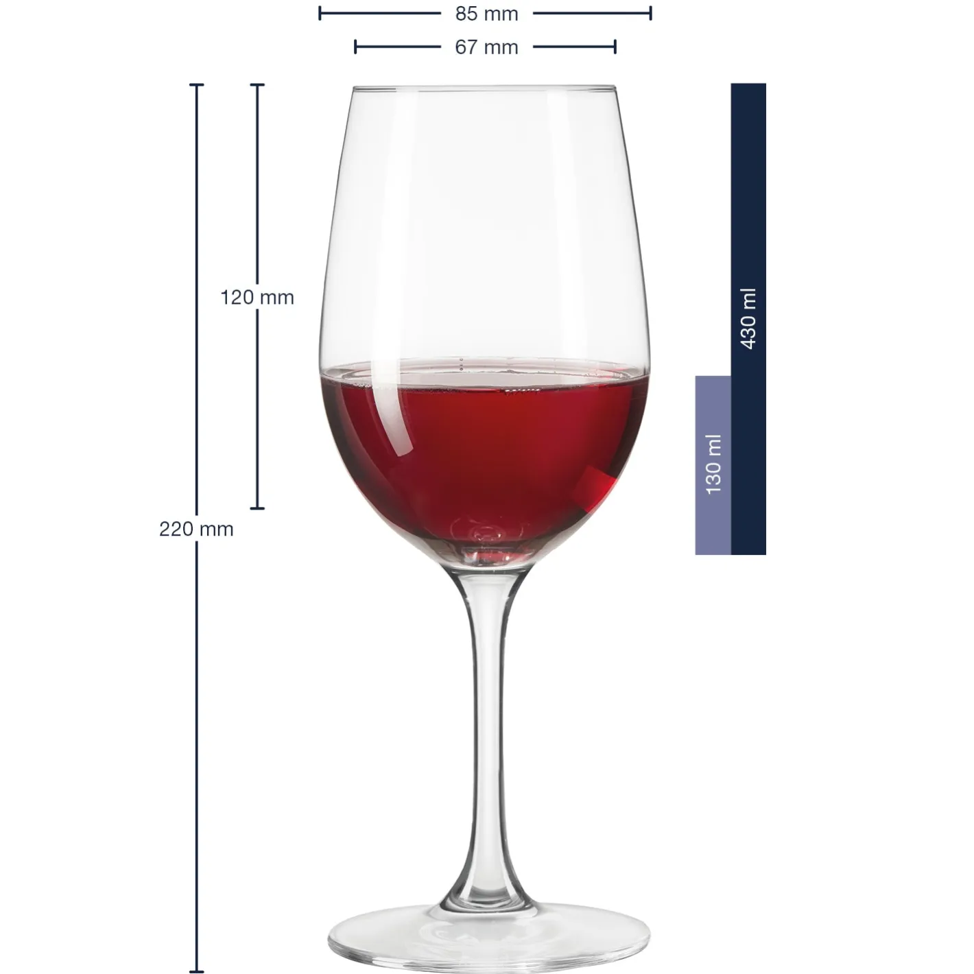 Rotweinglas CIAO+ 430 ml 6er-Set*LEONARDO Clearance