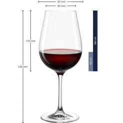 Rotweinglas TIVOLI 580 ml 6er-Set*LEONARDO Hot