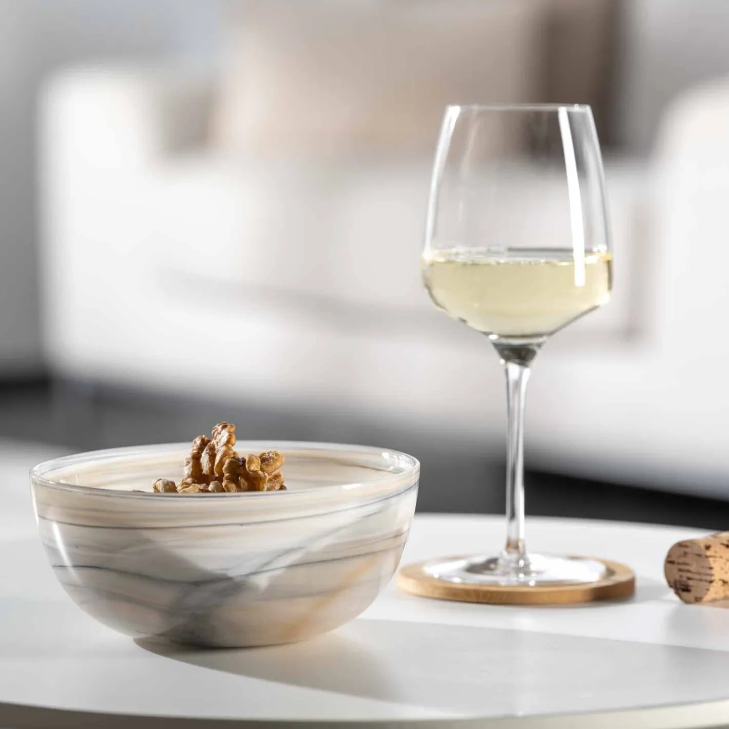 Schale ALABASTRO 14 cm beige/schwarz*LEONARDO Clearance