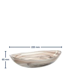 Schale ALABASTRO 22 cm beige oval*LEONARDO