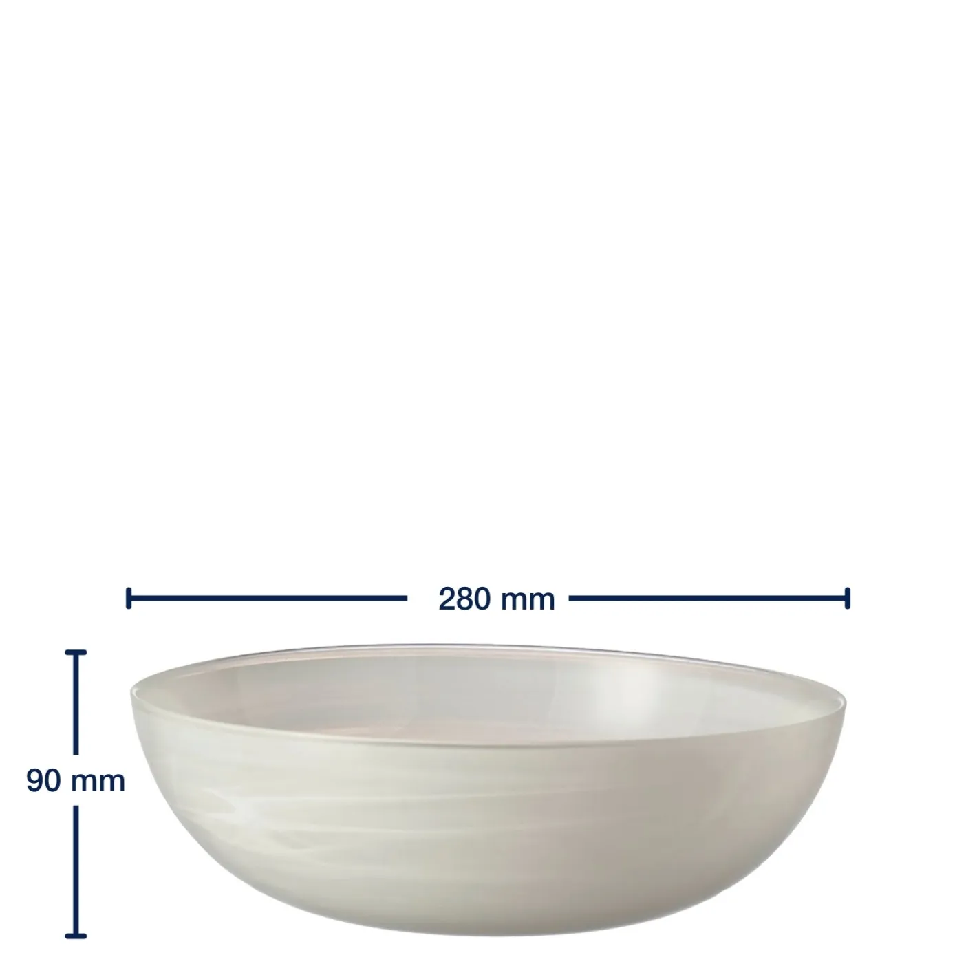 Schale ALABASTRO 28 cm weiß*LEONARDO Outlet