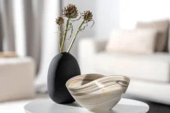 Schale ALABASTRO 27 cm x 15 cm beige/schwarz*LEONARDO Discount