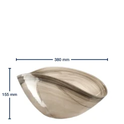 Schale ALABASTRO beige 38 x 20 cm*LEONARDO Best