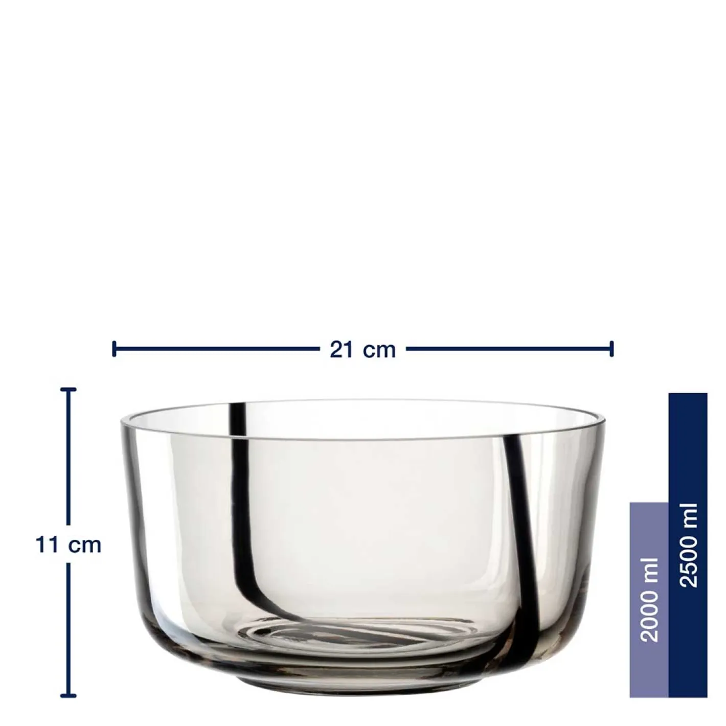 Schale ALVEO 21 cm taupe*LEONARDO New