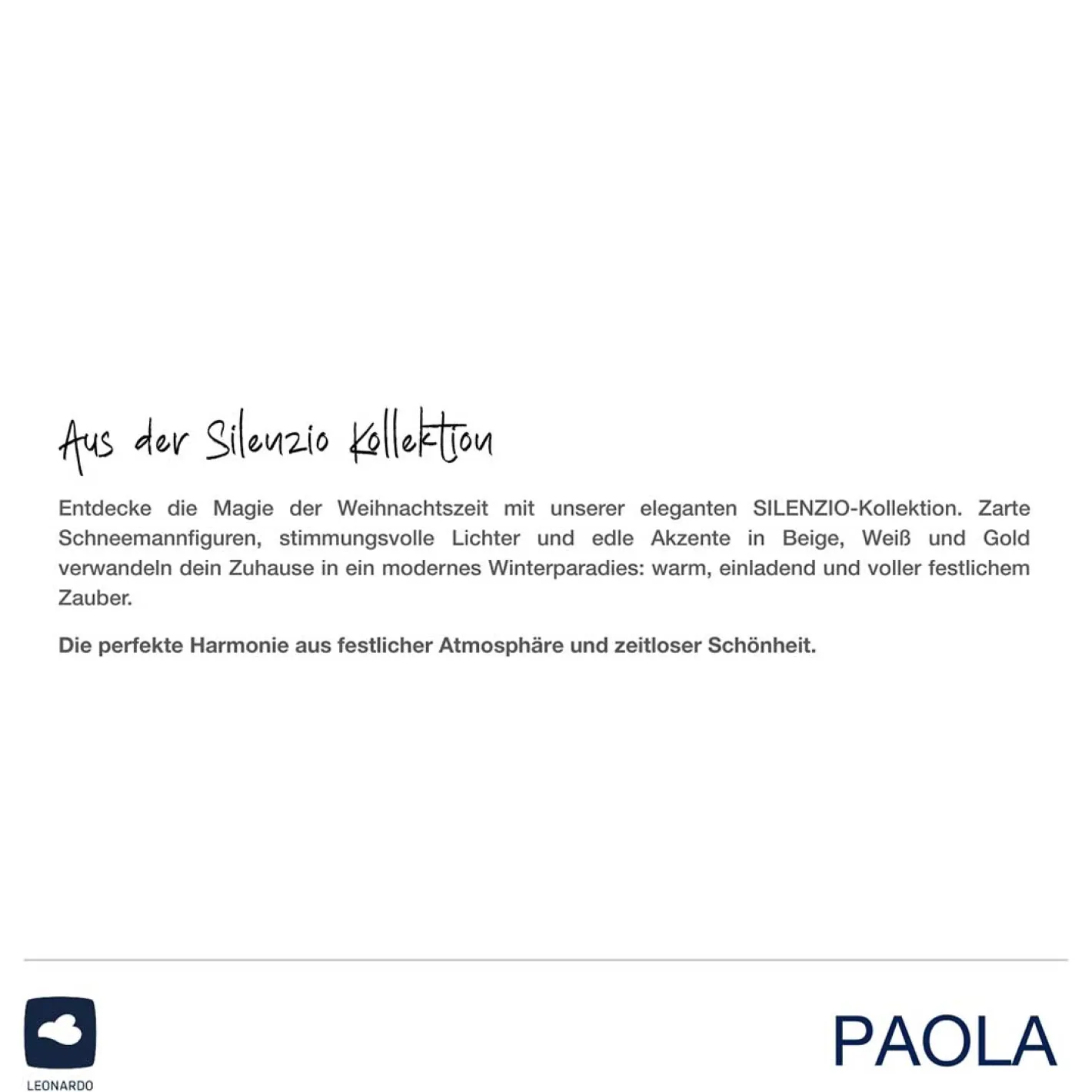 Schneemann PAOLA 9 cm*LEONARDO Outlet