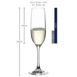 Sektglas CIAO+ 190 ml mit persönlicher Gravur*LEONARDO Discount