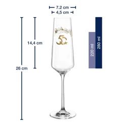 Sektglas Europa-Park Silhouette 50 Jahre 280 ml*LEONARDO Discount