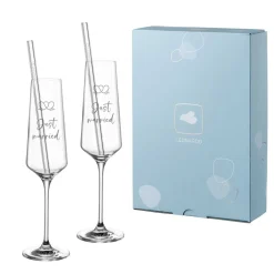 Sektglas Geschenkset PUCCINI 5-teilig 280 ml mit persönlicher Gravur*LEONARDO Outlet