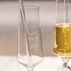 Sektglas Geschenkset PUCCINI 5-teilig 280 ml mit persönlicher Gravur*LEONARDO Outlet