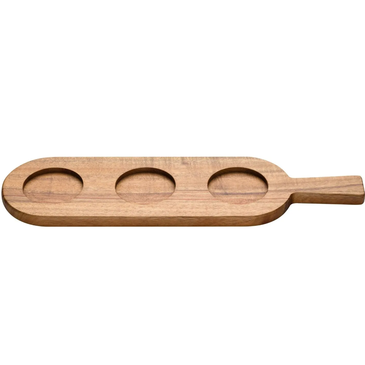 Servierbrett für Dipschälchen MATERA braun 40 cm x 11 cm*LEONARDO Best