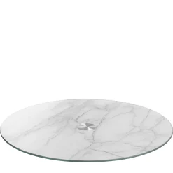 Servierplatte TURN 33 cm weiß Marmoroptik*LEONARDO Online