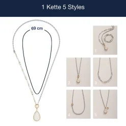 Set Halskette ESTHER 69 cm Clip & Mix*LEONARDO Hot