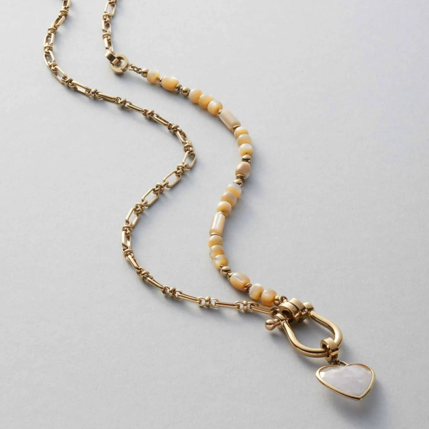 Set Halskette KAREEN 69 cm gold Clip & Mix*LEONARDO