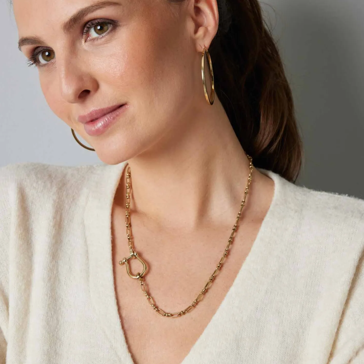 Set Halskette KAREEN 69 cm gold Clip & Mix*LEONARDO