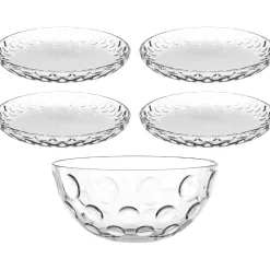 Set Schale/Teller CUCINA OPTIC 5-teilig*LEONARDO