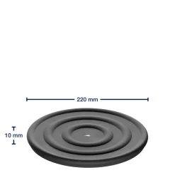 Silikondeckel CUCINA 22 cm anthrazit*LEONARDO Hot