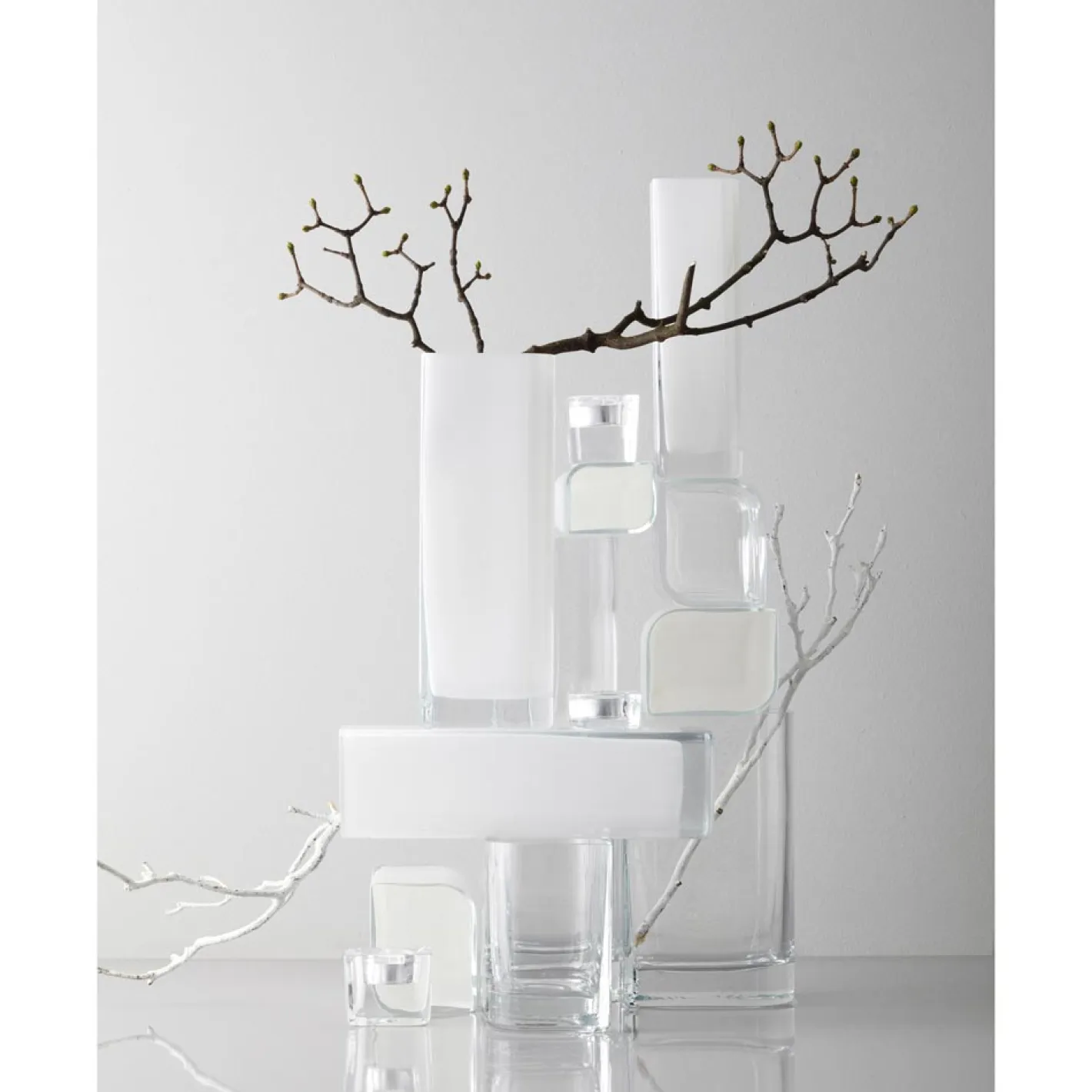 Solifleurvase LUCCA 25 cm weiß*LEONARDO Discount