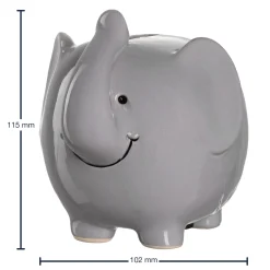 Spardose BAMBINI 12 cm grau Elefant*LEONARDO Hot