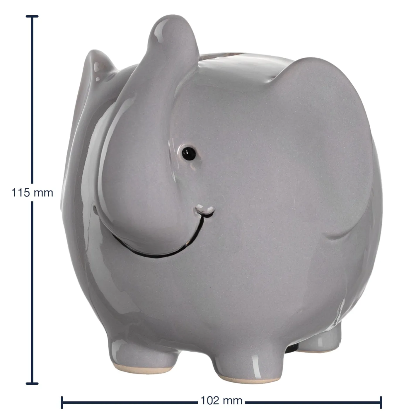 Spardose BAMBINI 12 cm grau Elefant*LEONARDO Hot