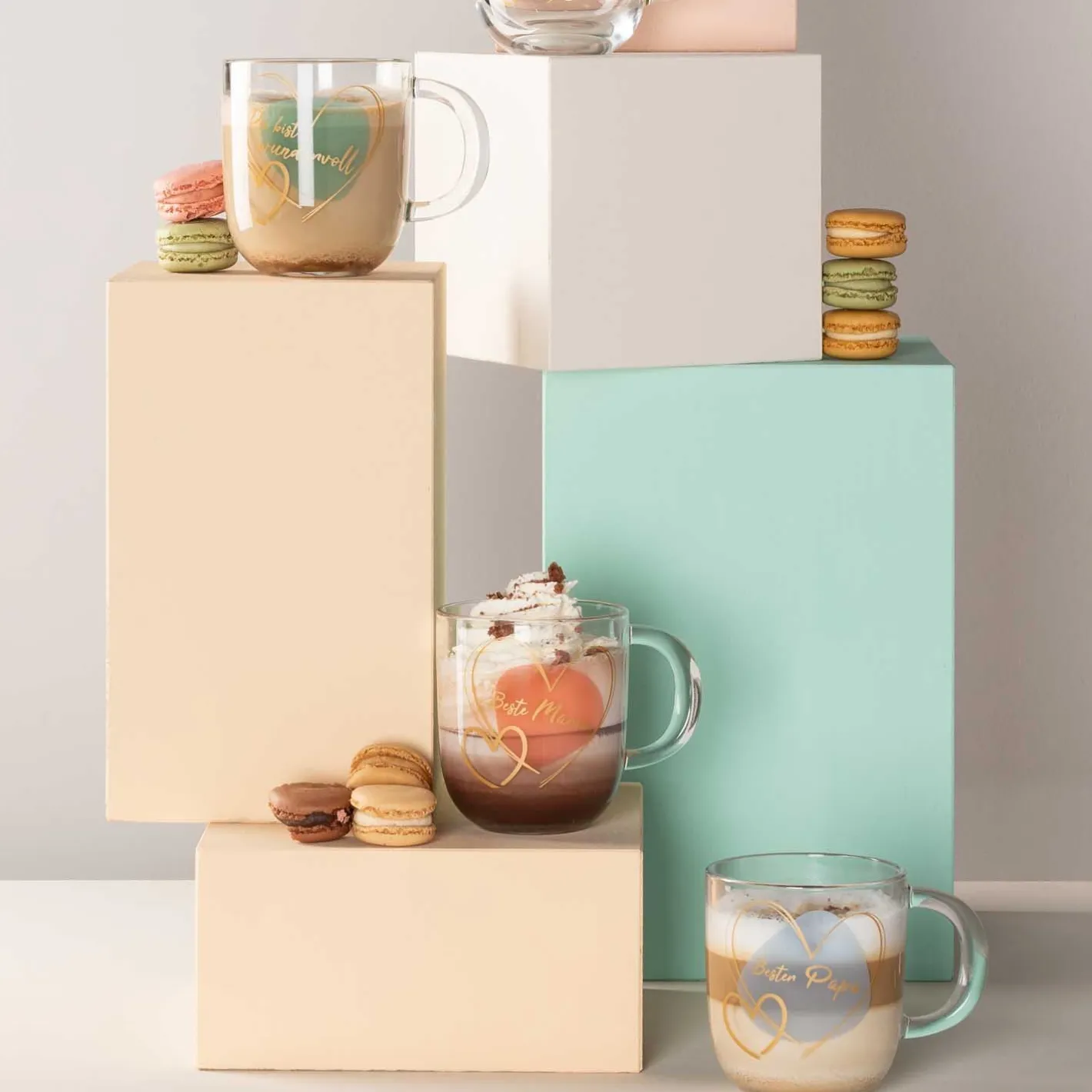 Tasse EMOZIONE 400 ml apricot 'Beste Mama'*LEONARDO