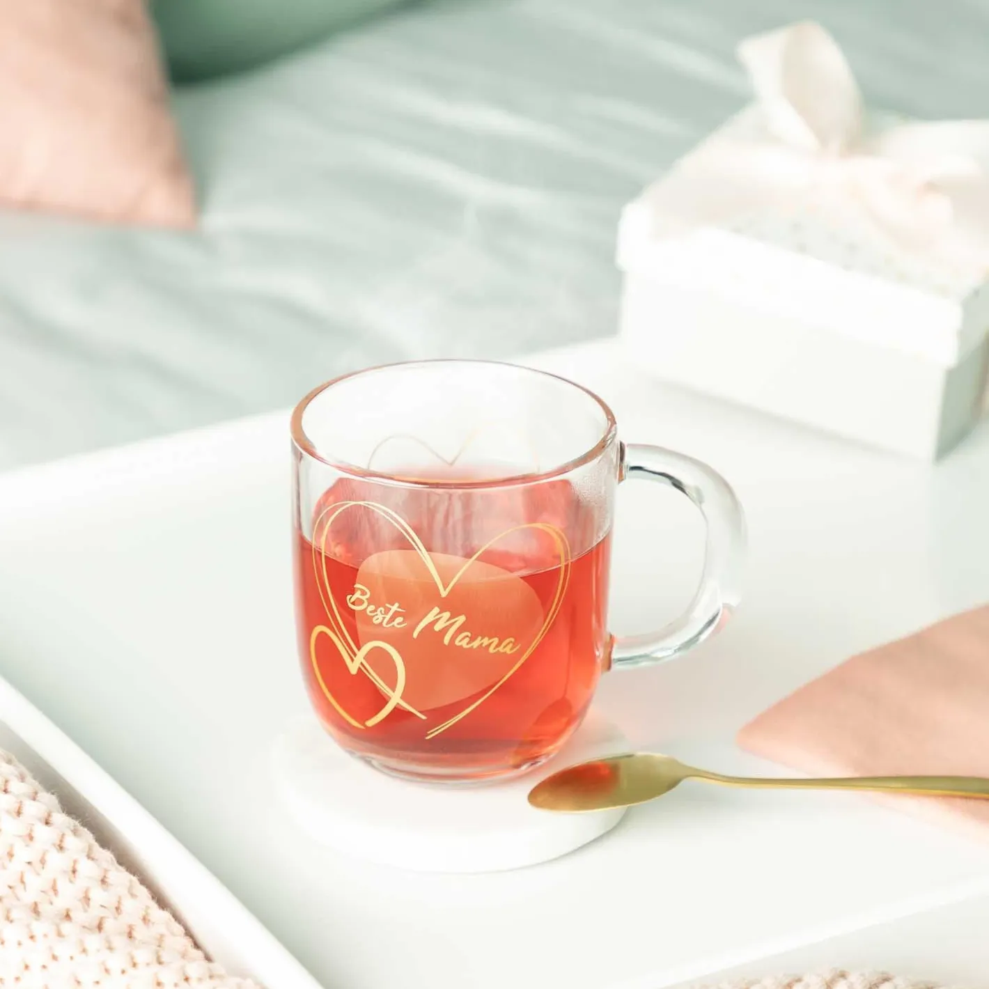 Tasse EMOZIONE 400 ml apricot 'Beste Mama'*LEONARDO