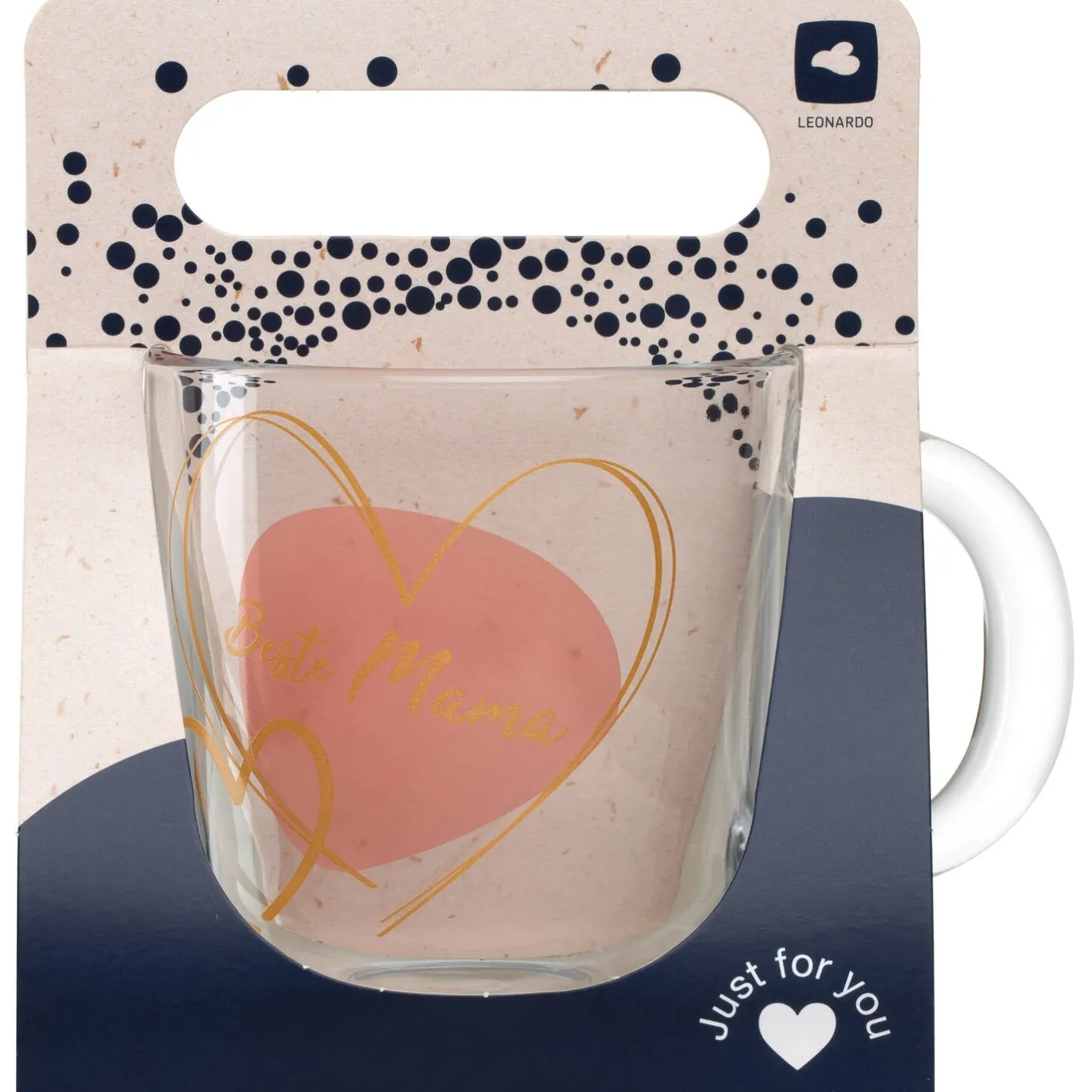 Tasse EMOZIONE 400 ml apricot 'Beste Mama'*LEONARDO